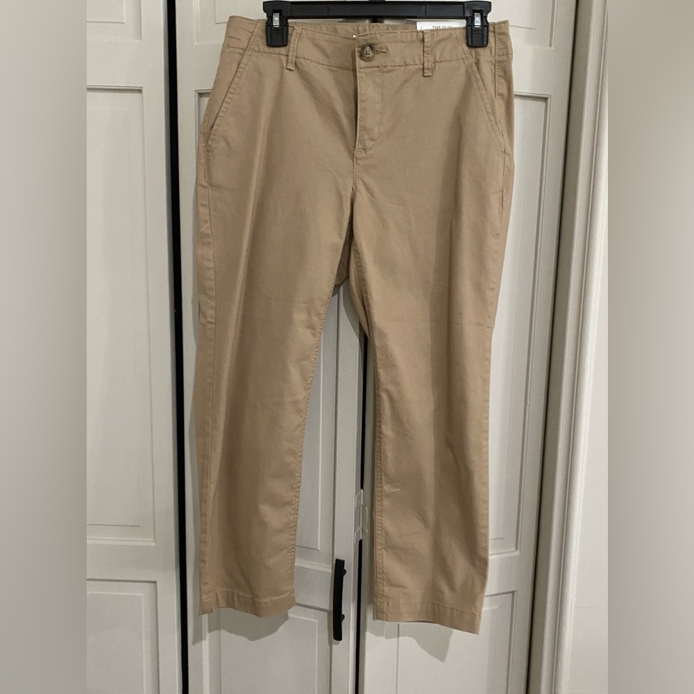Loft 6 petite khaki pants; NWT